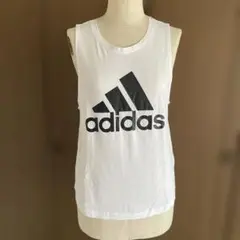 adidas ノースリーブシャツ レディース Mサイズ ホワイト
