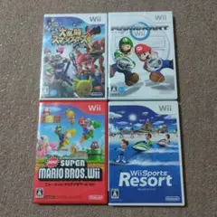 大乱闘スマッシュブラザーズ X マリオカートWii 等 4本セット