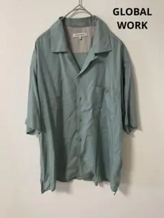 グローバルワーク　オープンカラーシャツ