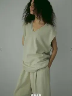 ETRE TOKYO エトレトウキョウ　コットンカシミヤニットベスト