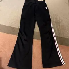 【訳あり商品:サイズ不明】黒のストライプジャージ