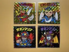 ヘッドだらけのビックリマン　聖フェニックス・サタンマリア　4枚セット