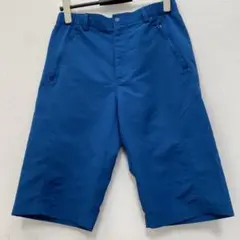 Nike 青色 メンズパンツ ウエストゴム　サイズMマーク刺繍アウトドア ゴルフ