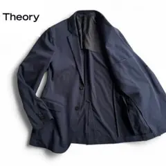 美品　Theory　テーラードジャケット　メンズ　ストレッチ　ネイビー　40