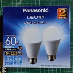パナソニック Panasonic LED電球　60形