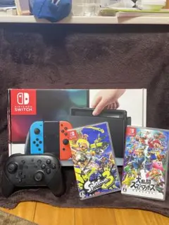 Nintendo Switch本体、スプラトゥーン3、大乱闘スマッシュブラザーズ