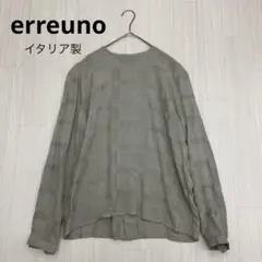 ◆ erreuno 長袖　シャツ　ブラウス　バックボタン　イタリア製　42