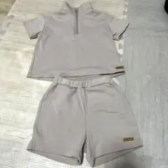 値下げ　セットアップ　ハーフジップ　100サイズ　しまむら　ねこさん　Akure
