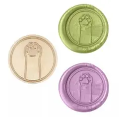 #39 シーリングスタンプ 犬 猫 肉球 手 ヘッド 25mm 結婚式 招待状