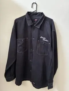 Dickies ブラック 長袖シャツ 3L