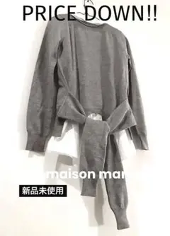 (新品未使用) MM6 Maison Margiela 袖付き変形 ニット XS