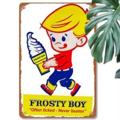 フロスティボーイ FROSTY BOY ソフトクリーム ブリキ看板 アメリカン