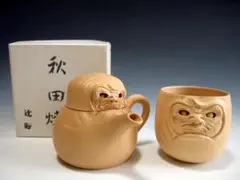 値下げ　秋田焼き　奥田道遊作　急須 Amazon.co.jp: 秋田焼 奥田道遊 からくり急須 : ホーム＆キッチン