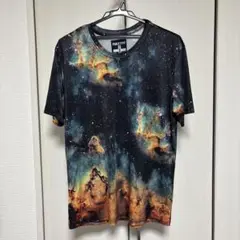 PUBLIC EYES 宇宙柄 Tシャツ Mサイズ　コスモ