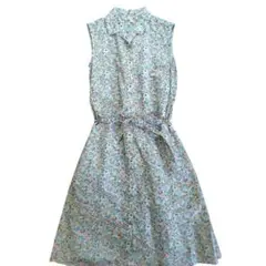 【 ユニクロ×リバティ】ノースリーブワンピースLIBERTY 花柄　M