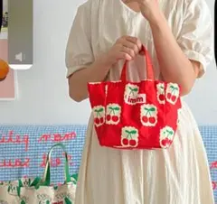SNS大人気商品 ランチバック　サブバッグ　お散歩バック