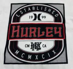y*.様 HURLEY　ハーレー　ブランドロゴ　ビッグプリント　古着　ホワイト