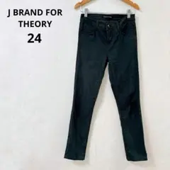ジェイブランドフォーセオリースキニー パンツ ストレッチ 美脚 黒色に近い緑色