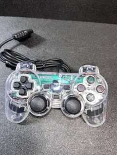 PS コントローラー クリアホワイト(基盤緑色タイプ)【新品】、