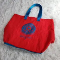 キプリング 折りたたみ トートバッグ エコバッグ レッド ブルー kipling