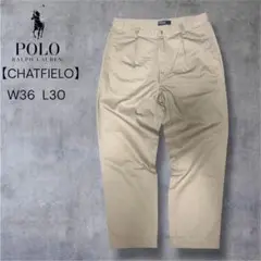 PolobyRaiphLaurenCHATFIELO希少90sチノパンW36
