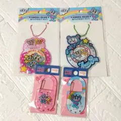 〈人気〉エンジェルブルー　 缶バッジ＆カバーセット　カラビナ