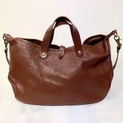 CIVA チーバ 三日月型トートバッグ ショルダーバッグ ブラウン イタリア製