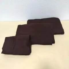 【複数値引】掛け・敷・枕カバー3点セット(1356) シングル ブラウン