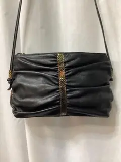 最終値下げ　レリアン　レザーショルダーバッグ　④
