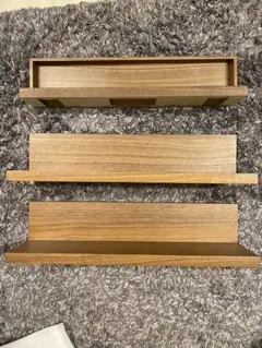 無印良品　壁に付けられる家具棚　家具トレー44cm ウォールナット