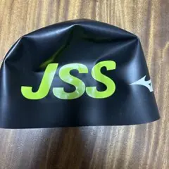Mizuno JSS 黒キャップ (文字ライムグリーン)