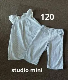 studio mini ストライプ ワンピースとパンツセット 120