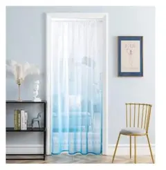 【美品】ブルーグラデのれん180 cm x 幅70 cm