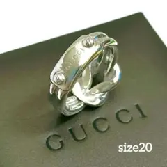 GUCCI グッチ ビスタグu0026ノット 2way シルバーリング