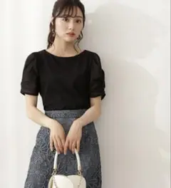プロポーションボディドレッシング　五分袖シアースリーブTシャツ