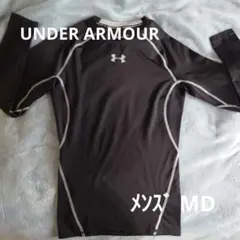 【UNDER ARMOUR】ヒートギア長袖シャツ メンズ MD ブラック