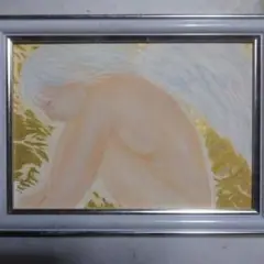 【匿名配送】絵画 「祝福の天使」 2Lサイズ額つき