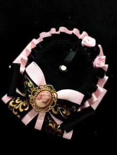 【999円均一セール】ピンクｘ黒痛ロゼット