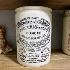 イギリスアンティーク DUNDEE マーマレードジャー 陶器