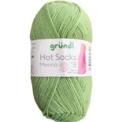 Gründl　メリノ　単色　50g　008番　グラスグリーン