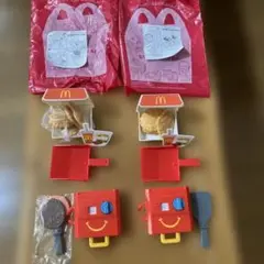 マクドナルド ハッピーセット おもちゃ　なりきりマクドナルド4点