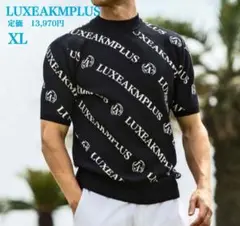 新品【LUXEAKMPLUS】リュクスエイケイエムプラス 半袖モックネックニット