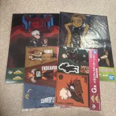 ヒロアカ クリアポスター トドロキショート ホークス エンデヴァー 一番くじ