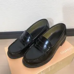 CHARKIES ブラック ローファー