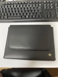BMW レザー財布　黒 二つ折り財布