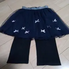 anyFAM ブラックスカート＆パンツセット 130