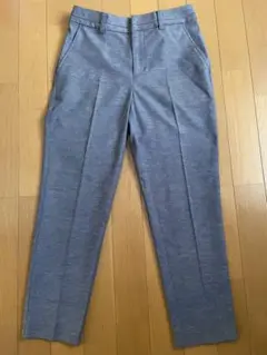 créa クレア ストレートパンツ スラックス ブルーグレー グレー 麻
