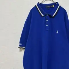 POLO RALPH LAUREN ポロシャツ 鹿の子 青 ブルー 半袖