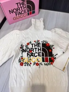 GUCCI×ノースフェイス ケーブルニット