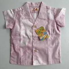 新品　タグ付き　マンゴーハウス　ベビー服　90 アロハシャツ　かりゆし　ピンク